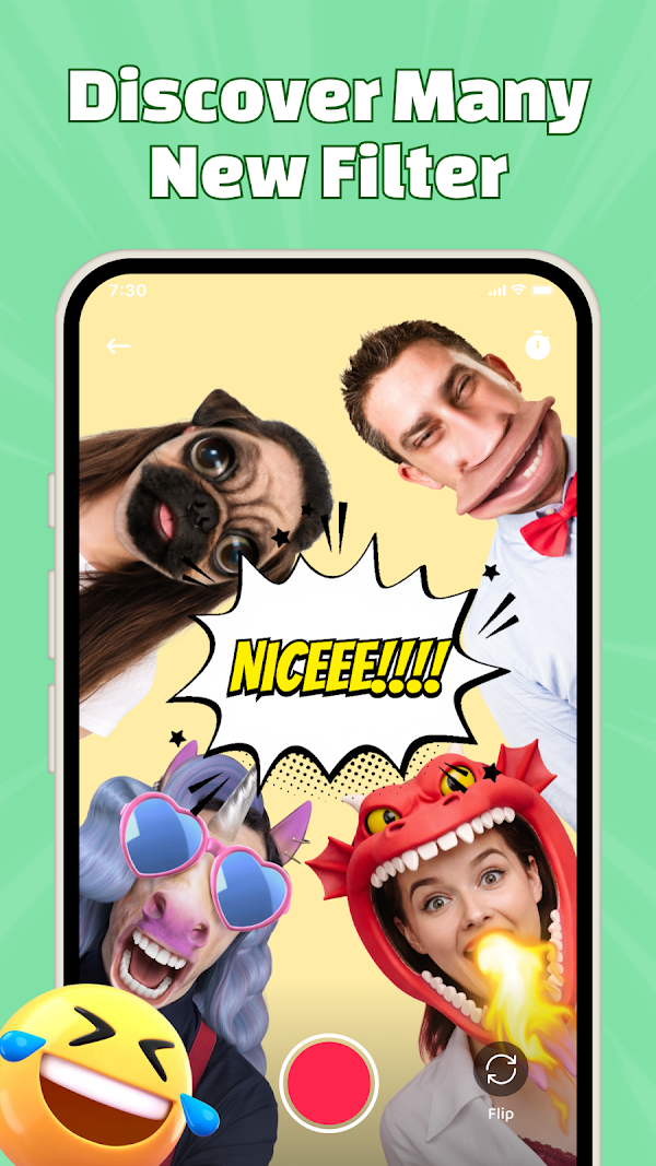 FunVid: Funny Face Filters لقطات الشاشة 5