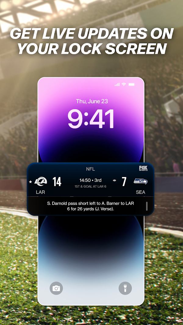 FOX Sports: Watch Live Games Capturas de tela 6