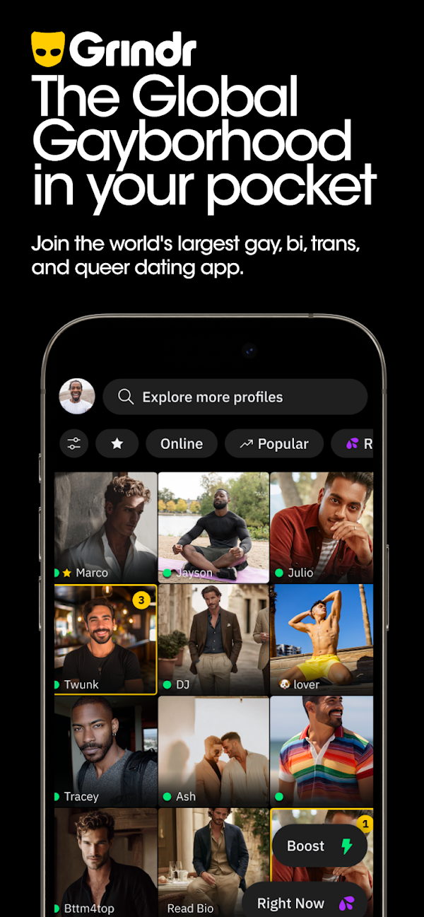 Grindr - Gay Dating & Chat Screenshots 1