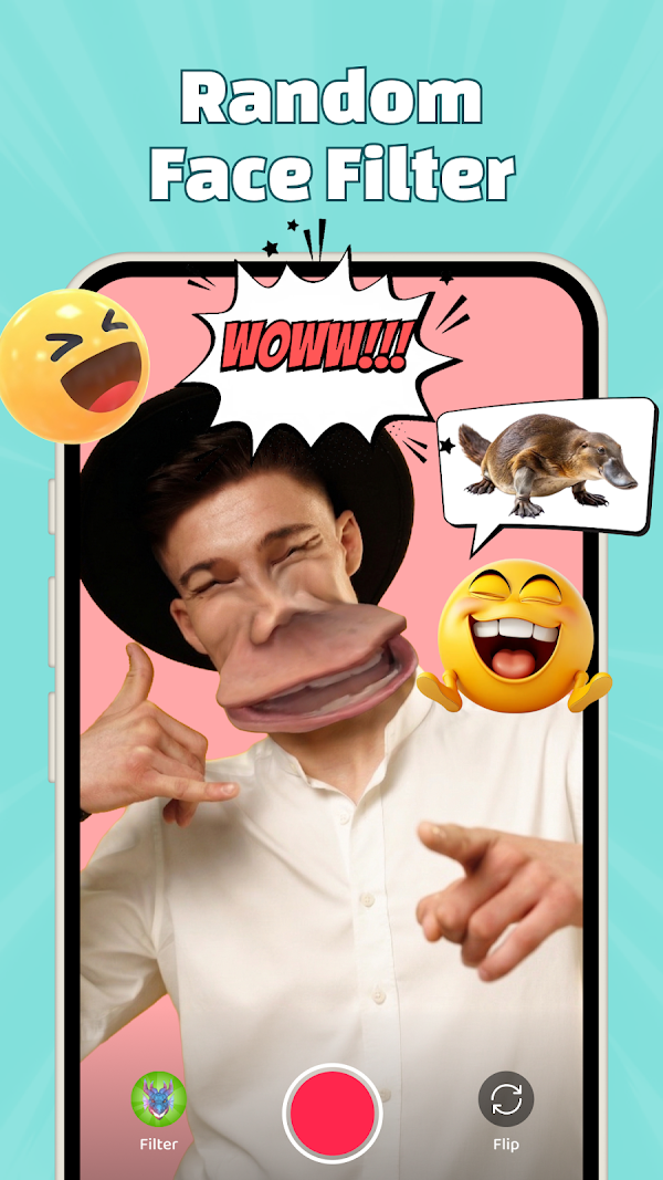 FunVid: Funny Face Filters لقطات الشاشة 4