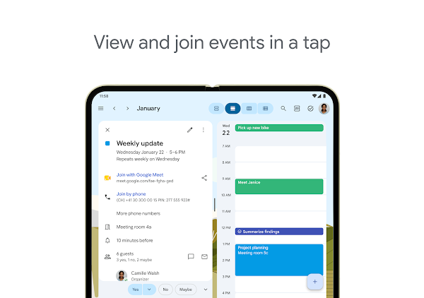 Google Calendar स्क्रीनशॉट 11