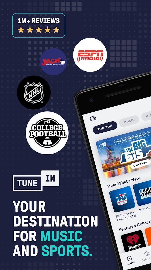 TuneIn Radio: Musik & Sport Screenshots 1