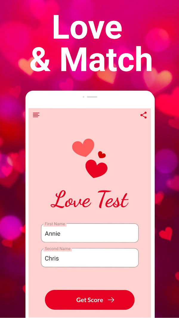Love tester: Real Love Tests Screenshots 1