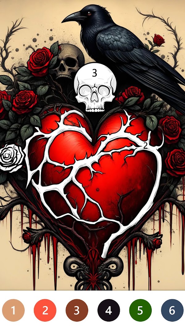 Macabre Color Paint By Number Capturas de pantalla 5