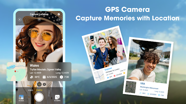 GPS Camera Timestamp & Geotag Capturas de pantalla 6