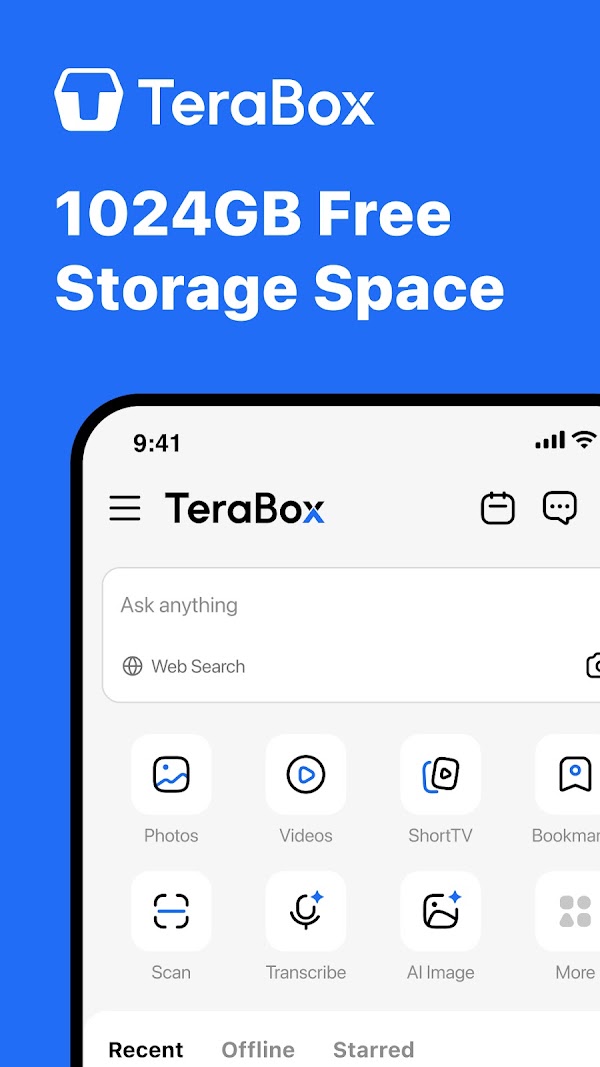 TeraBox: 1TB en la Nube e IA Capturas de pantalla 1