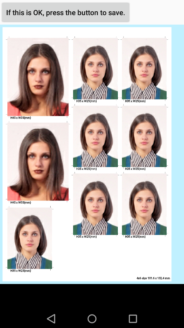 ID Photo application スクリーンショット 2