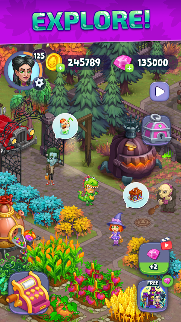 هالوين سعيد: Monster Farm لقطات الشاشة 1