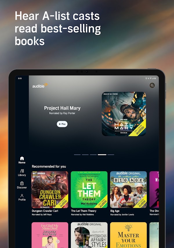 Audible: Audiobooks & Podcasts لقطات الشاشة 11
