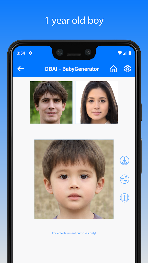 BabyGenerator - توقع وجه الطفل لقطات الشاشة 1