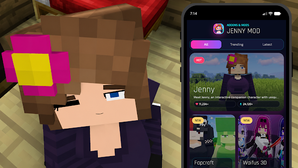 Jenny Mod For Minecraft PE BE Screenshots 4