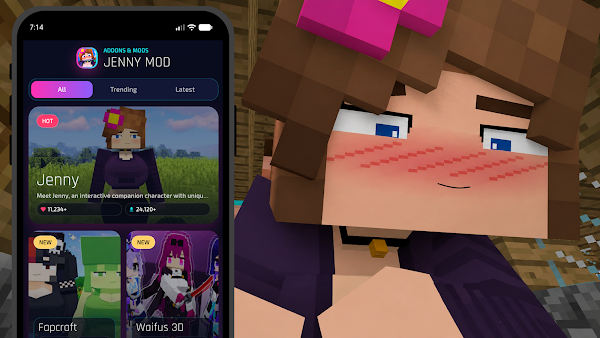 Jenny Mod For Minecraft PE BE Screenshots 3