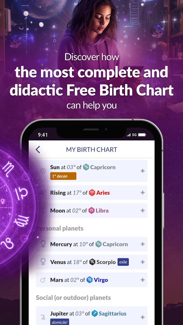 Astrolink: Birth Chart स्क्रीनशॉट 2