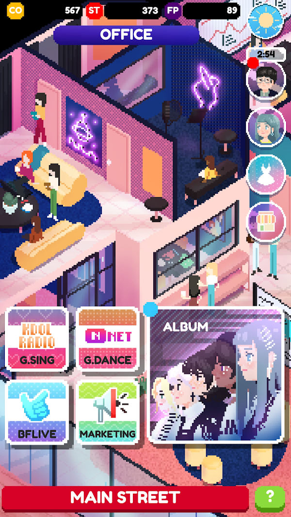 Kpop Idol Simulator لقطات الشاشة 7