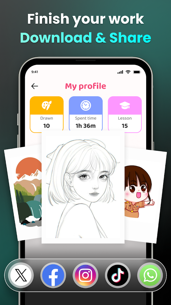 Artrace: AR Easy Draw & Sketch स्क्रीनशॉट 5