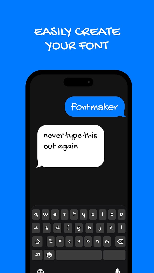 Fontmaker - Font Keyboard App Capturas de pantalla 1