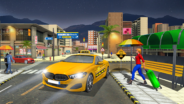 US Taxi Car Parking Simulator Capturas de pantalla 1