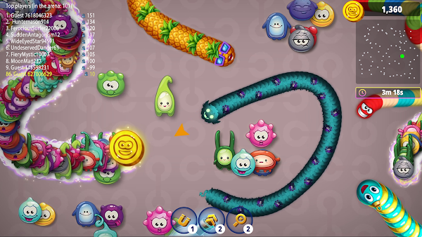Червячная Зона .io Онлайн Игра Скриншоты 4