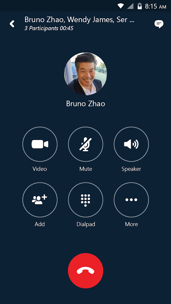 Skype for Business for Android Screenshots 1