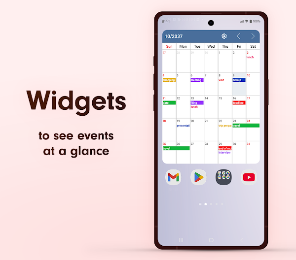 Simple Calendar - easy planner スクリーンショット 3