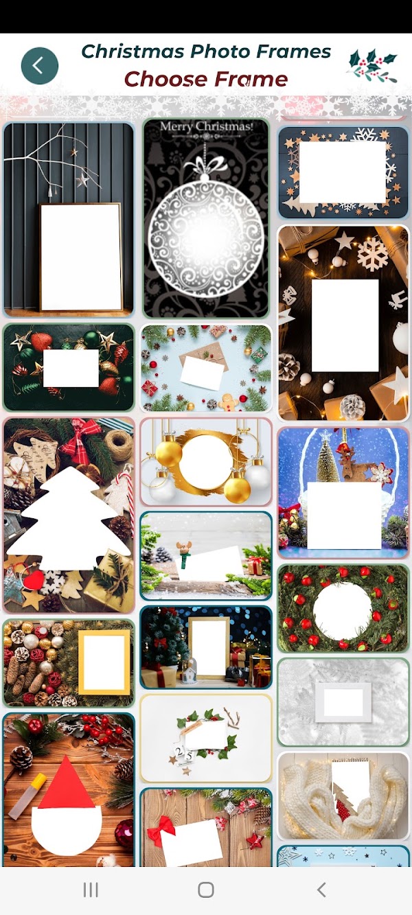 Christmas Photo Frames Editor Screenshots 2