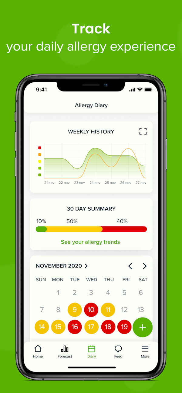 Allergy Plus by Pollen.com स्क्रीनशॉट 2