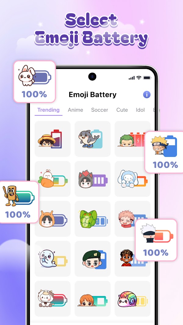 DIY Battery: 3D Charge & Emoji Screenshots 3