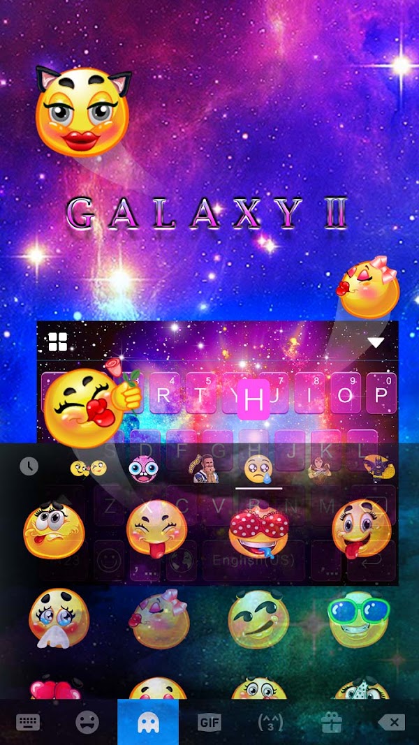 Galaxy Starry Keyboard Backgro Screenshots 3