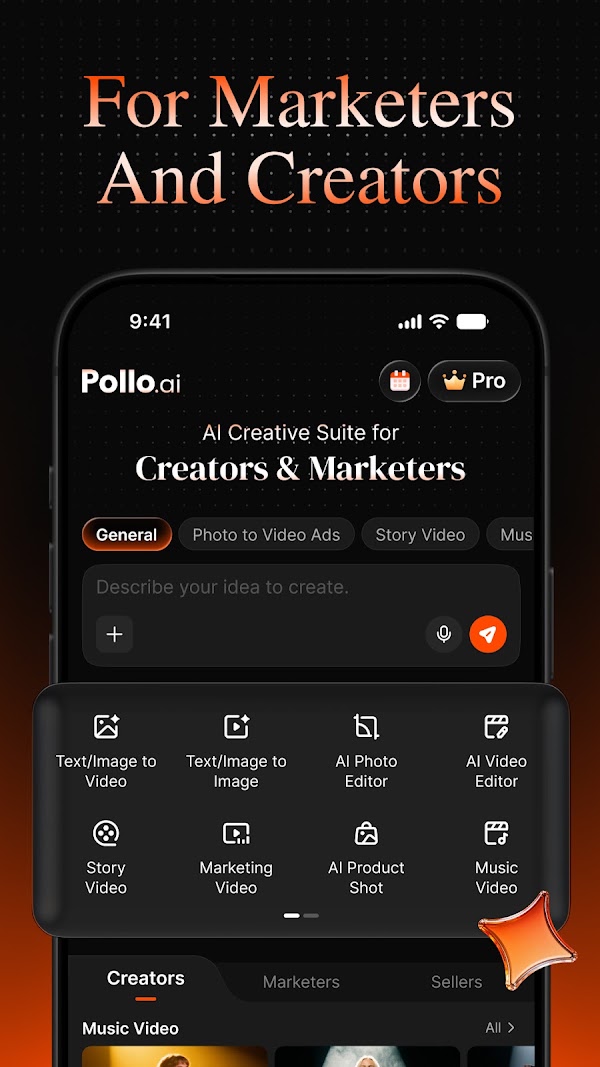 Pollo AI: Vídeo e Imagen IA Capturas de pantalla 1