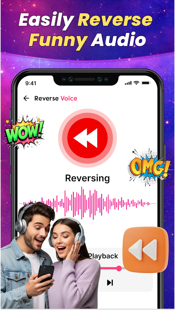 Reverse Voice - Voice Changer Screenshots 1