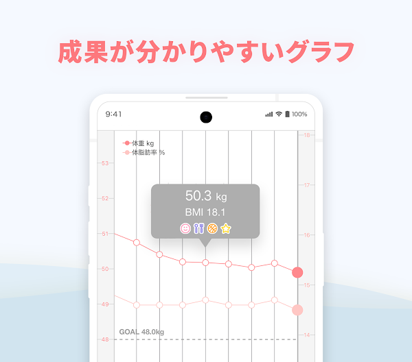 SmartDiet - ダイエット＆体重記録で痩せるアプリ Screenshots 4
