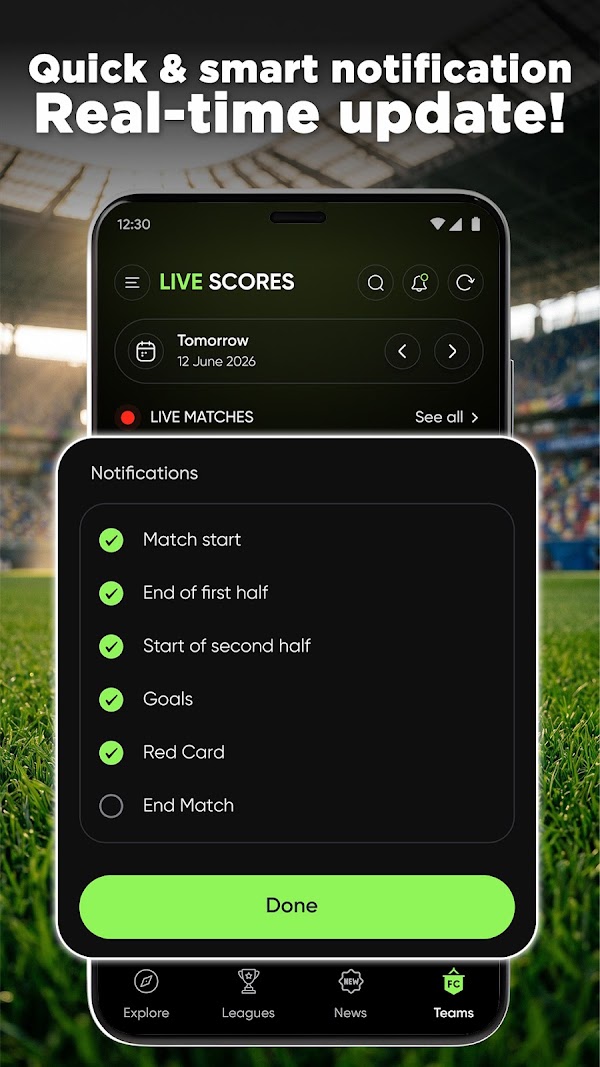 Live Scores: Football Match Screenshots 6