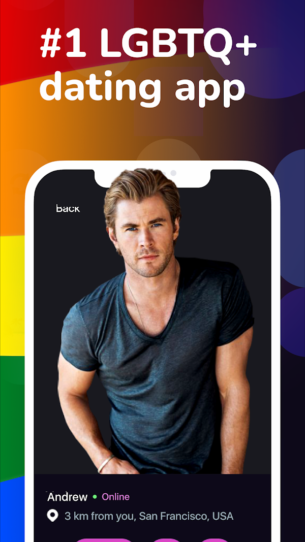 Heaven: Gay & LGBT+ Dating Screenshots 1