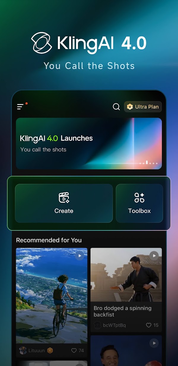Kling AI: AI Image&Video Maker スクリーンショット 1