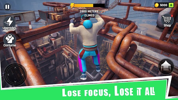 Going Up Rooftop - Parkour 3D スクリーンショット 3