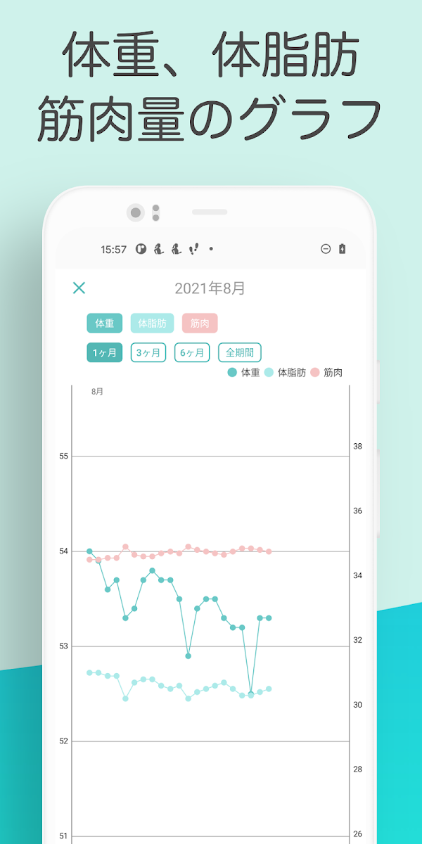 カレンダーで体重管理と食事記録-ハミング 簡単だから継続 Screenshots 3