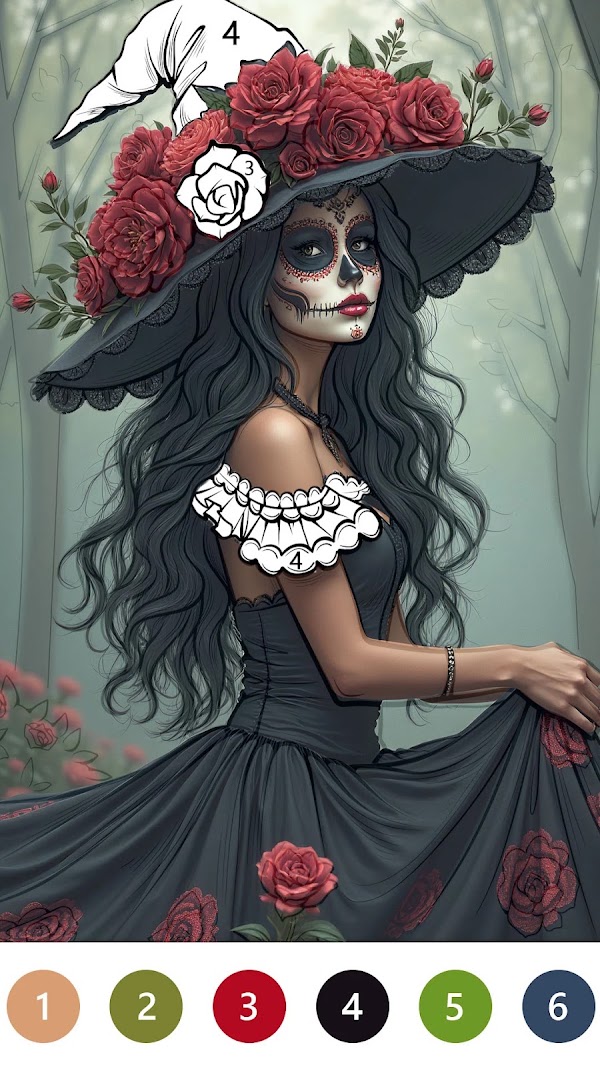 Macabre Color Paint By Number Capturas de pantalla 3