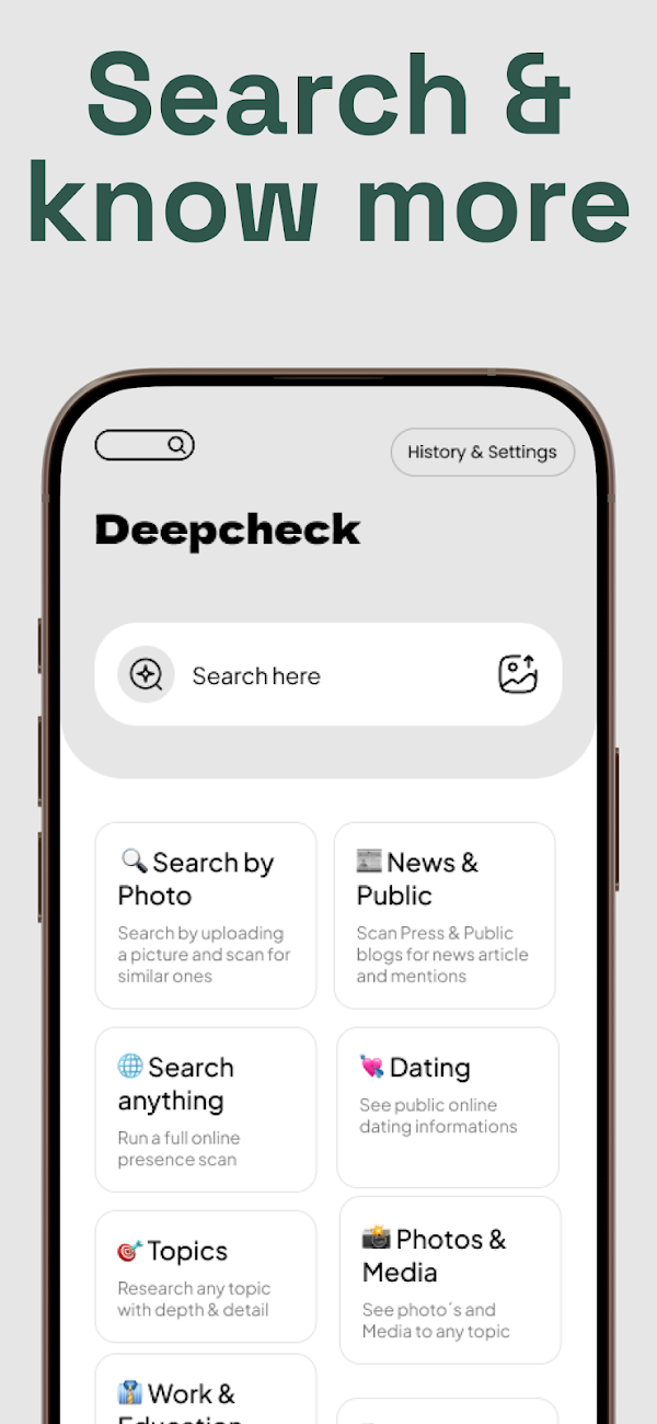Deepcheck AI Search Assistant Capturas de tela 7