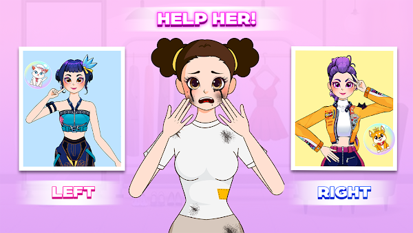 Left or Right: Star Girl Style Capturas de tela 1