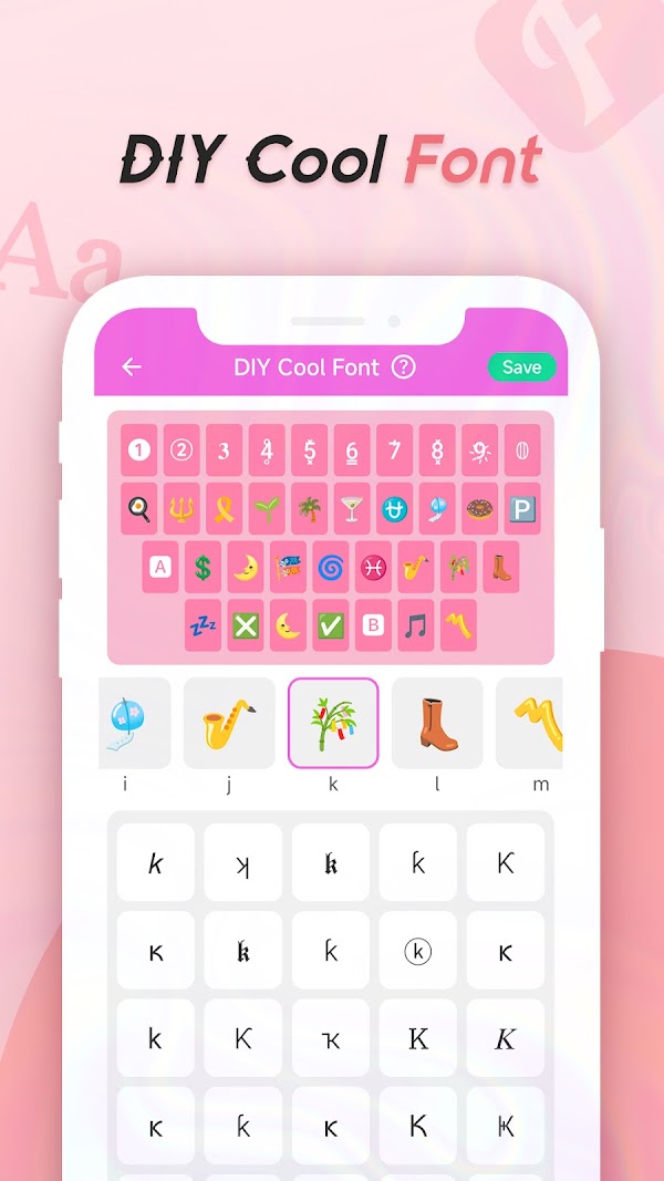 Cool Fonts Keyboard & Themes Скриншоты 6