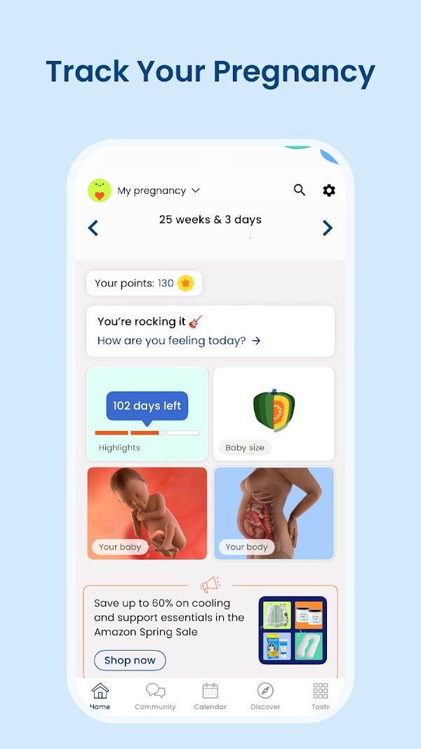 Pregnancy App & Baby Tracker スクリーンショット 1