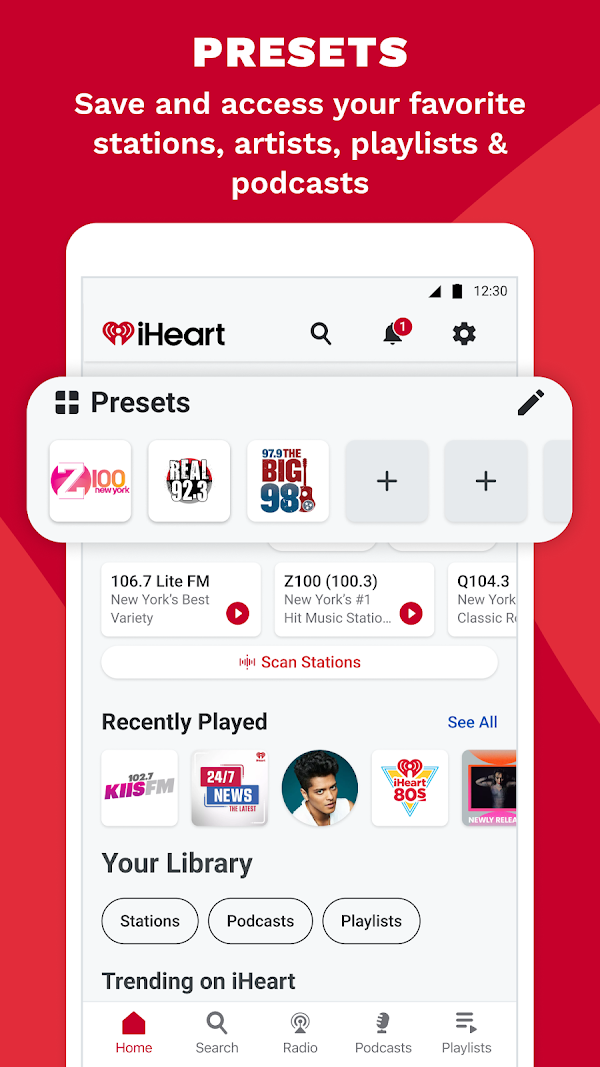 iHeart: Music, Radio, Podcasts スクリーンショット 3