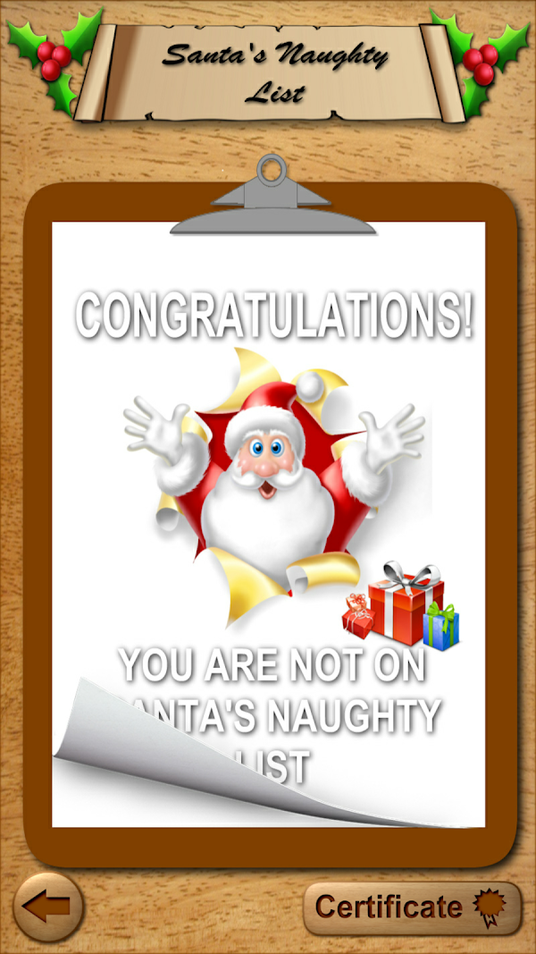 Santa's Naughty List App Screenshots 7