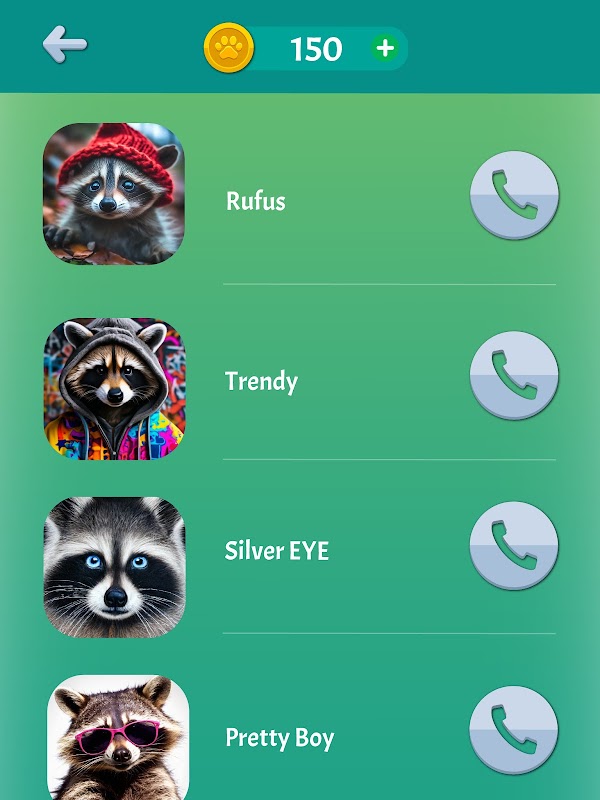 Raccoon Prank Call & Chat Capturas de tela 6