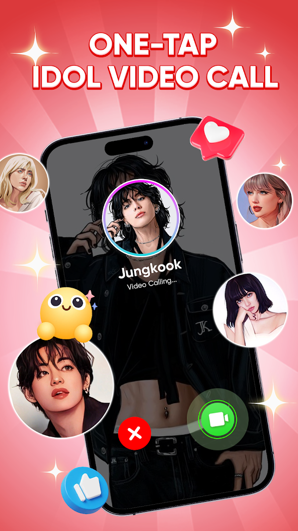 Idol Prank: Video Call & Chat スクリーンショット 2