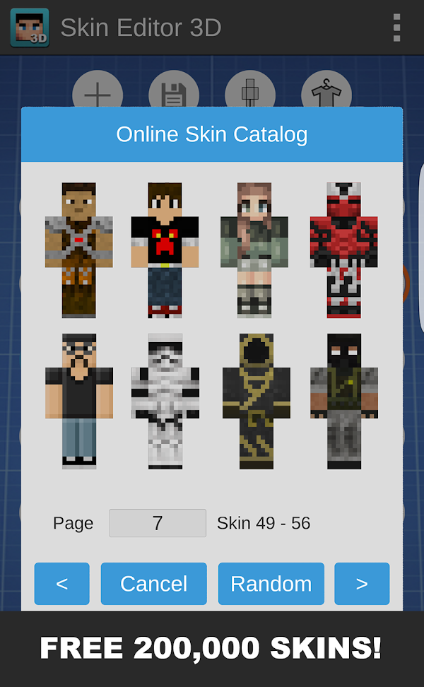 Skin Editor 3D for Minecraft स्क्रीनशॉट 2