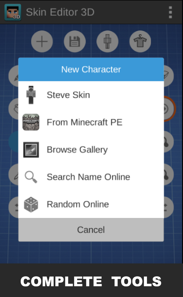 Skin Editor 3D for Minecraft स्क्रीनशॉट 3