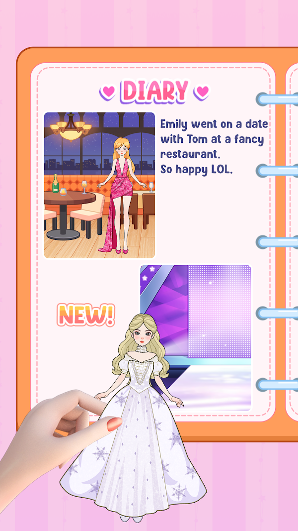 Paper Doll Diary: Dress Up DIY Capturas de tela 6