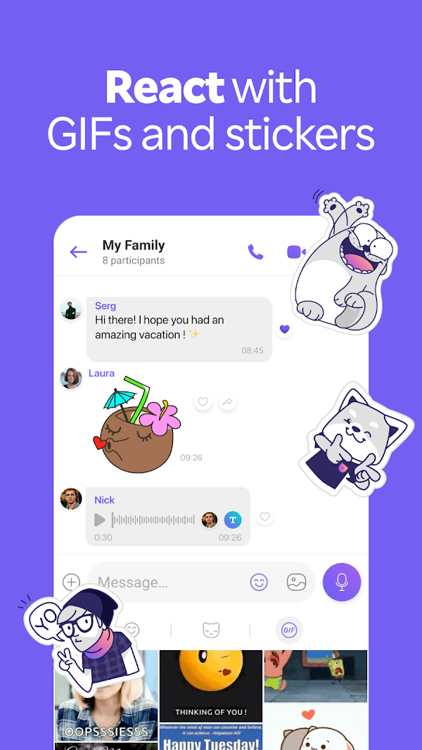 Rakuten Viber Messenger لقطات الشاشة 5