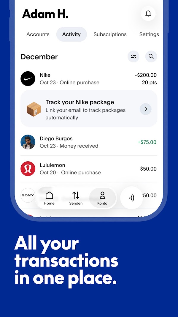 PayPal Capturas de tela 7
